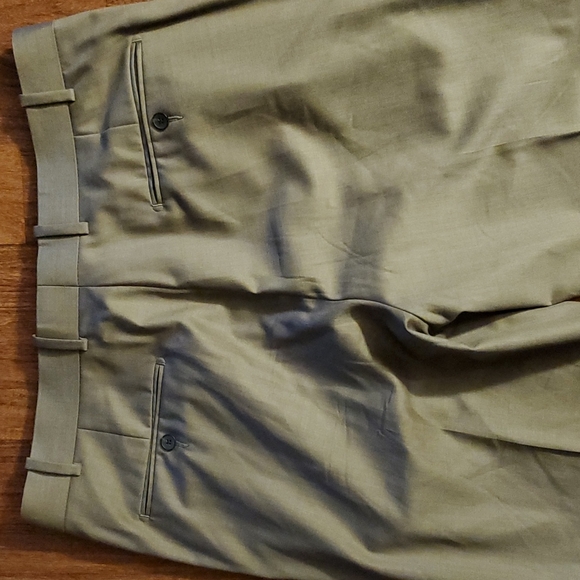 Paul Betenly Florence Vantage Super 120's Wool Men's Mid Tan Suit Pants - 38R - Picture 4 of 9